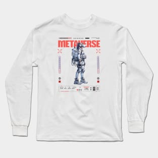 cyberpunk girl metaverse technology Long Sleeve T-Shirt